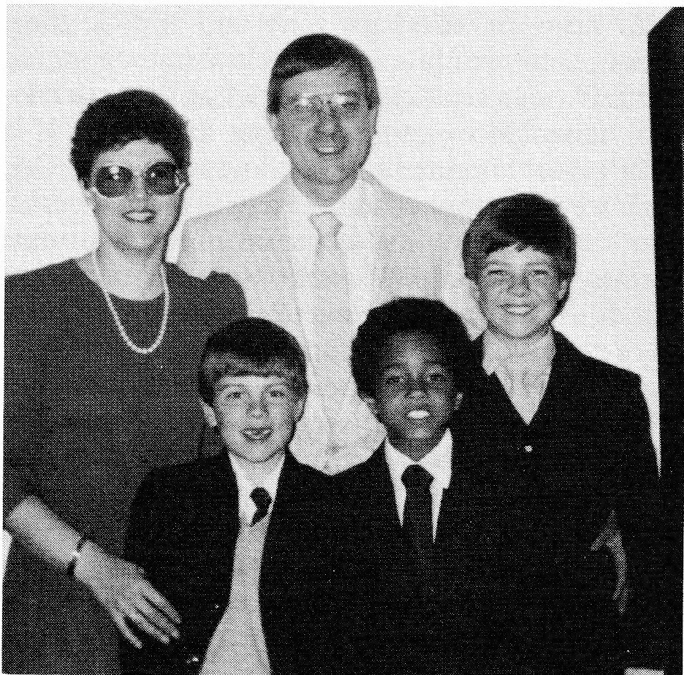 Family portrait of Marcella, Richard, Camille, Martin and Paul.