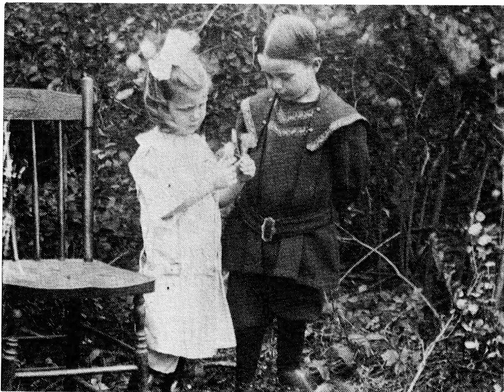 Yvonne with one of her brothers.