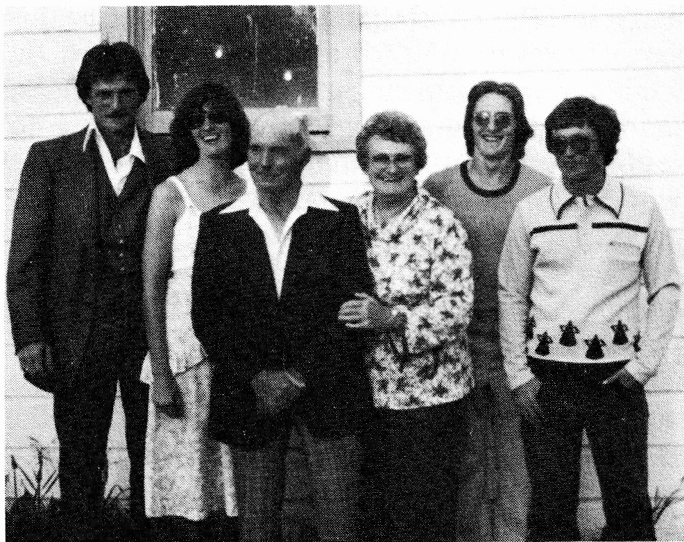 Gene and Edithe's Family, 1978: Lee, Carol, Gene, Edithe, Blair and Wayne.