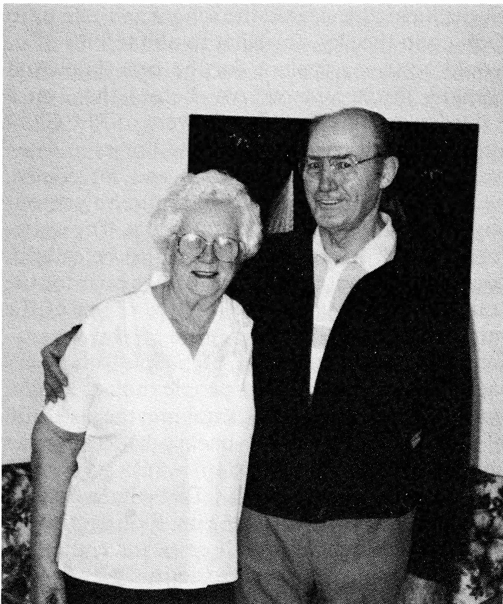 Black and white photograph of Alice and Martin