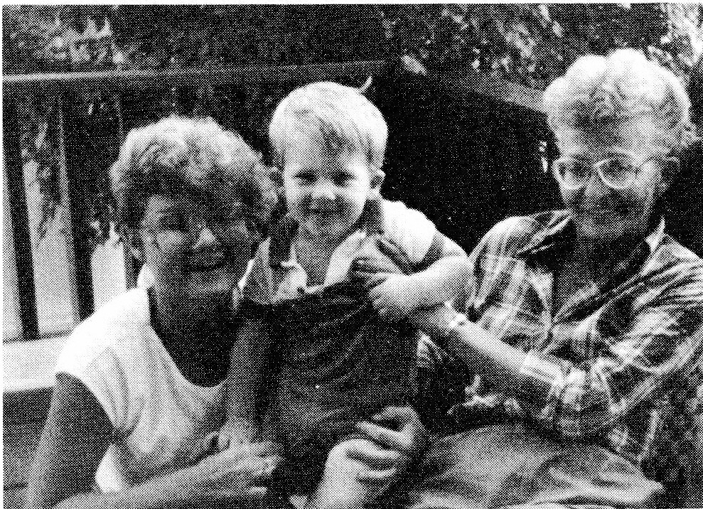 Brenda and Kristopher Wright and Therese. Saskatoon, 1985.