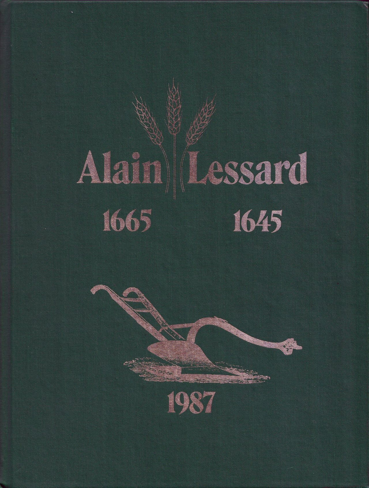 Green cover of the Alain Lessard book
